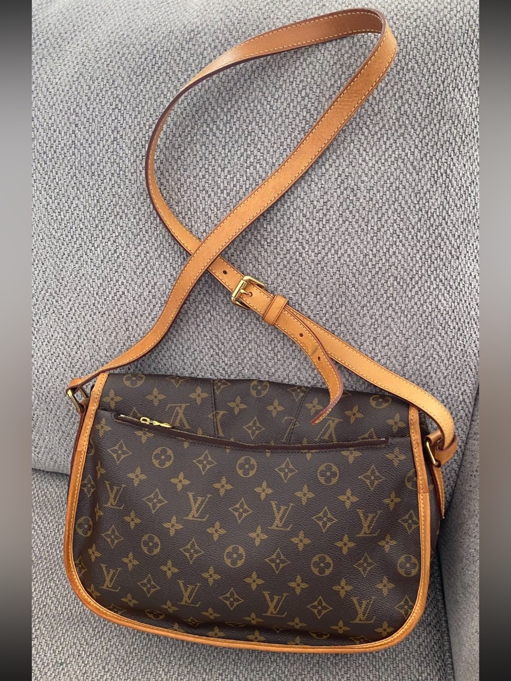 Louis Vuitton Brown Monogram Saddle Crossbody with Tan Trim - Picture 2 of 12